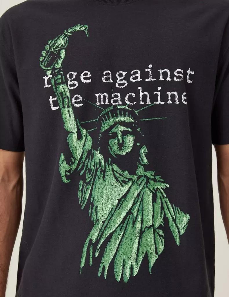 Rage Against the Machine Band Black Short Sleeve Cotton T-shirt Unisex KH14311