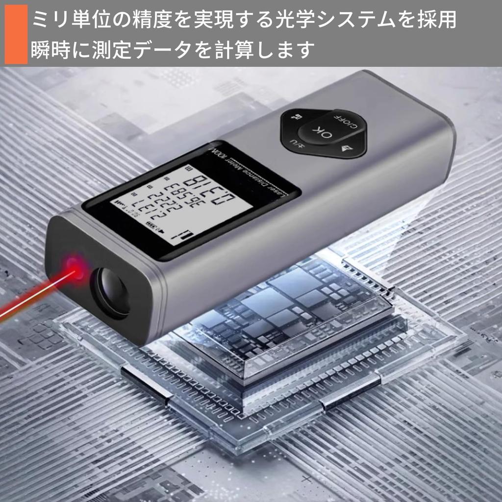 Alps Sanken Лазерный Дальномер Лазерный Двойной Красный PSC До 40 м Измерение Пифагор Непрерывный Простота в Использовании для Дома и Строительных Площадок