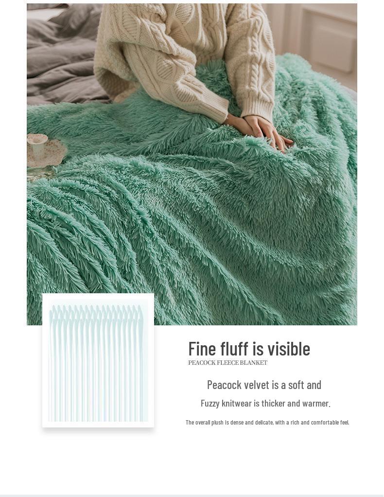 Плюшевое бархатное двухслойное одеяло для детей на диван или пододеяльник