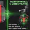Multifunctional 16 Lines Laser Level 3 Degrees  Self-leveling Machine Rechargeable Lithium Battery Leveling
