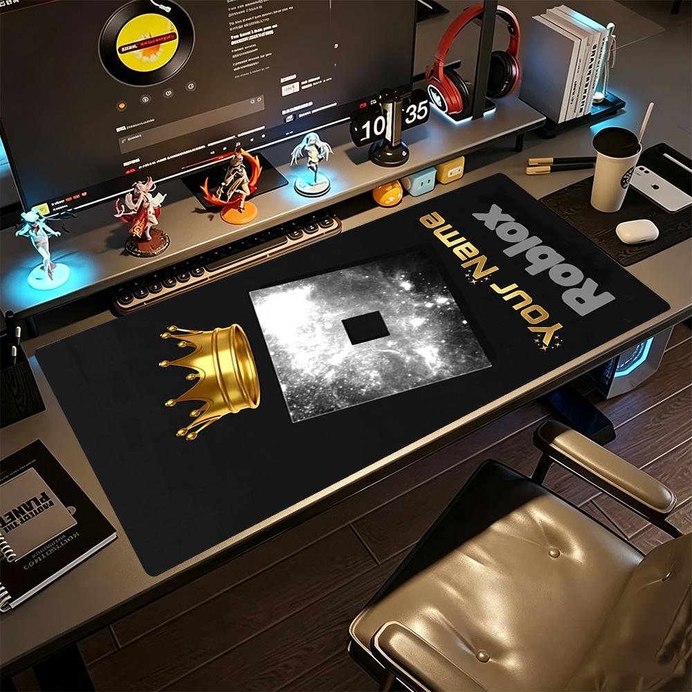 Roblox Customize Text Mouse Pad Keyboard Mat Computer Desk Mat Non-Slip Rubber Bottom Computer Decor Item Office Use