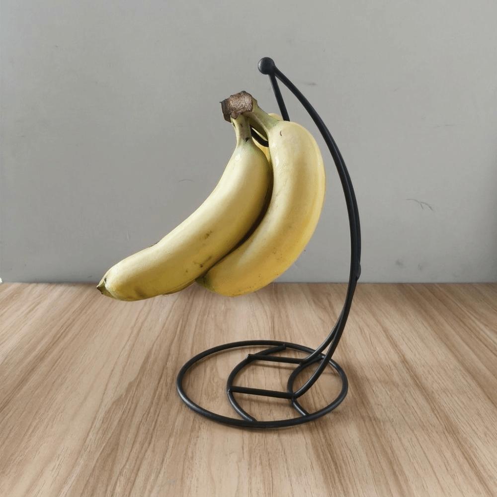 with Base Metal Banana Rack Stable Stand Fruit Display Hanger Creative Banana Holder Living Room