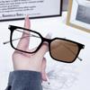Fashion Cat Eye Glasses Ultra-light Glasses Frame Retro Photochromic Eyeglasses Anti-blue Light Eyewear Metal Color-changing