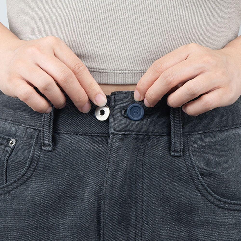 10 шт. Удлинитель для шеи, удлинители для брюк, пуговицы, гибкое облегчение для шеи, облегающие воротники для женщин и мужчин