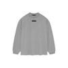 Essentials Long-Sleeve Tee Dark Heather Oatmeal Men Tops Grey 125SP244203F