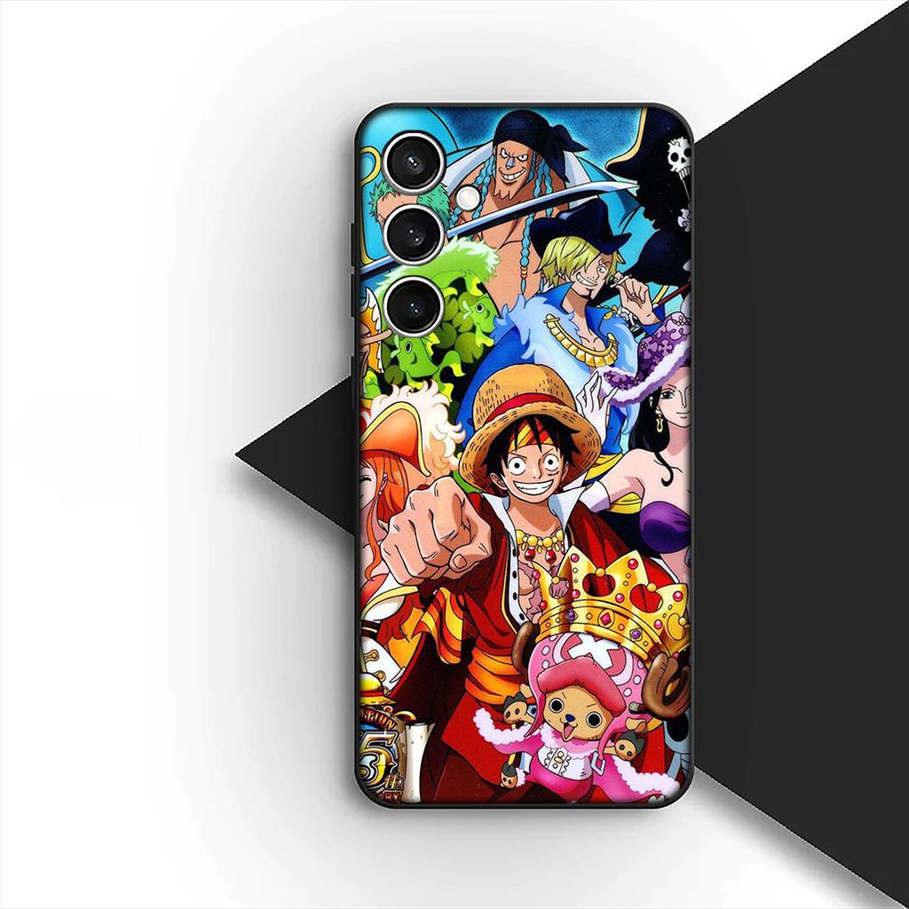 Cover for Samsung Galaxy A35 A36 A55 A26 A05 A06 A14 A50 A51 A53 A54 A12 A13 A23 Phone Case Red Hair One Luffy Pieces Shanks