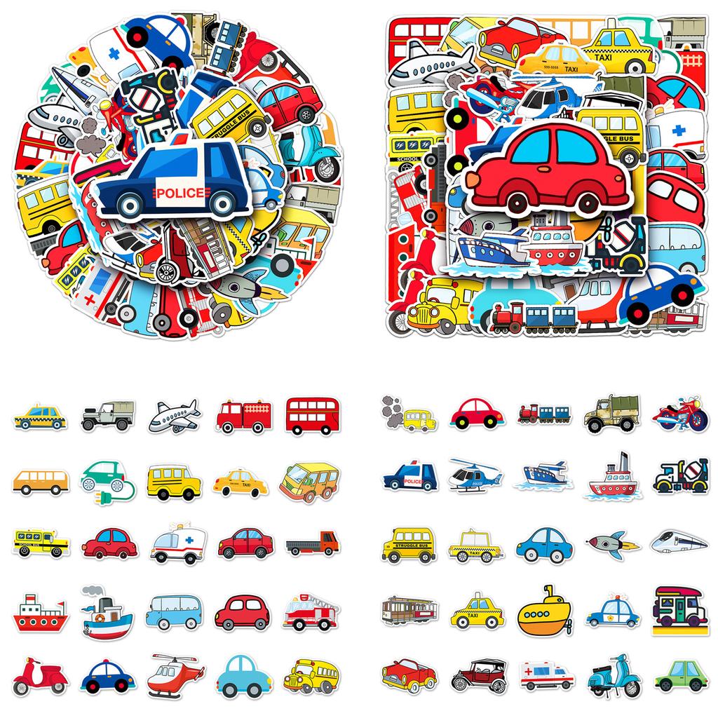 50Pcs/100Pcs Cartoon Stickers DIY Fashion Waterproof Doodle Decals Stickers