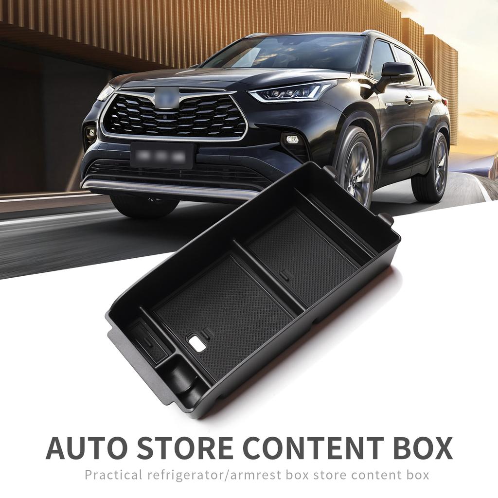 For Toyota Highlander Kluger 2020-2025 Center Console Armrest Box Storage Box Accessories Finishing Car Storage Box