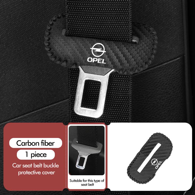 Car Seat Belt Buckle Plug Leather Protective Cover For Opel ADAM ASTRA J K CORSA E INSIGNIA MOKKA VIVA Meriva