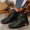 2023 Women's Shoes with Plush Insulation High Top Cotton Shoes Winter Hand Stitched Mother's Shoes Soft Soled Flat Shoes