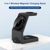 15W 3in1 Charging Station Magnetic Wireless Charging Stand Fast Charging Dock Compatible with