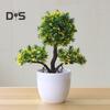 Искусственный бонсай, имитирующий декор стола, пластиковое приветствие гостя, сосна в горшке, растение