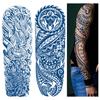 1 Sheet Waterproof But Removable Semi Permanent Herb Tattoo Full Arm Tiger Lion Flower Tattoos for Men And Women