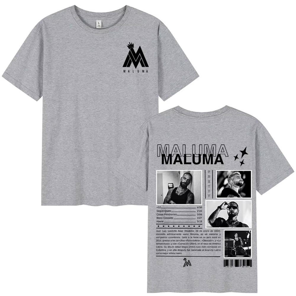 Rapper MALUMA Album Graphic T Shirt Unisexs Hip Hop Fashion Retro Short Sleeve Tshirt Oversized Tee Shirt Streetwear