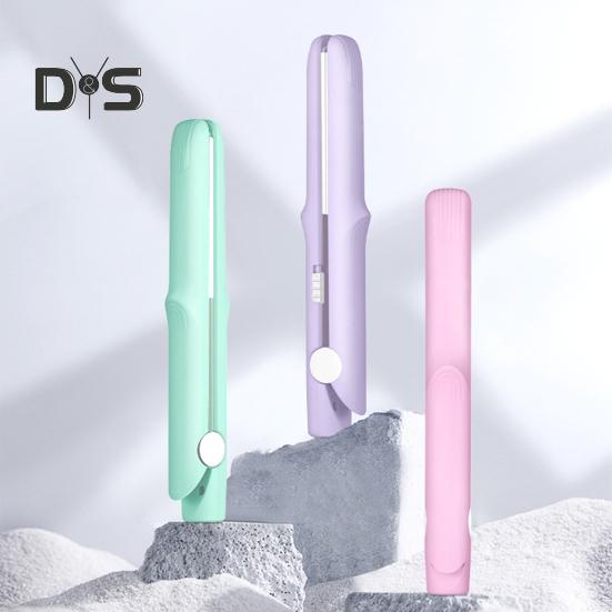 Мини-щипцы для завивки двойного назначения 2-в-1, плойка, выпрямитель для волос, щипцы для завивки, быстрый нагрев, портативный, для путешествий, для женщин, для коротких и длинных волос, укладка