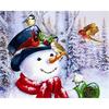 Полная 5D Diy Алмазная Картина Мультфильм Снеговик Алмазная Вышивка Крестом Домашний Декор Ручной Работы Подарок