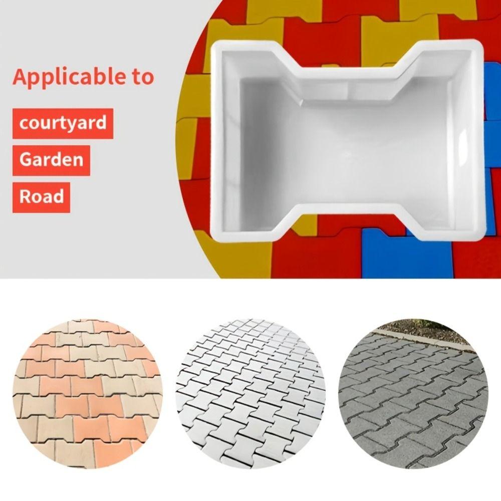 Reusable Plastic Paving Molds I-shaped Brick Stone Mold Stepping Stone Mold Outdoor Patio