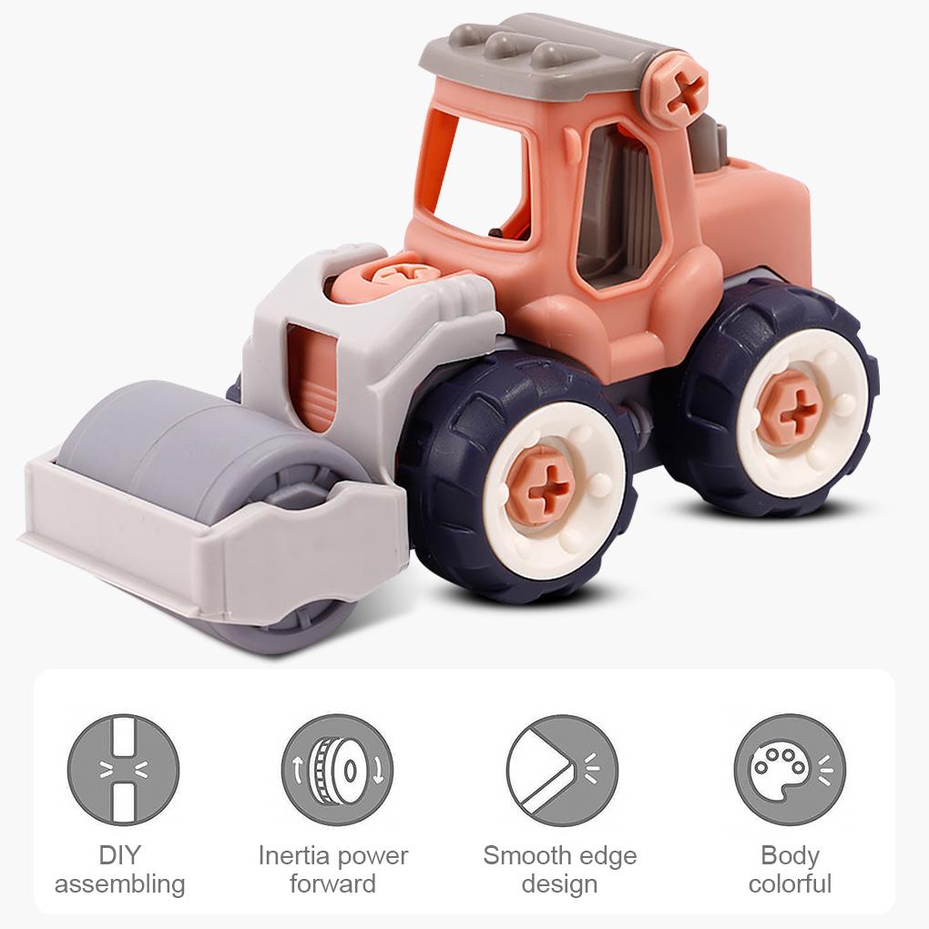 Simulation Kids Engineering Construction Vehicles Farm Toy Truck Model Small Kindergarten Learning Play Boys Gift Indoor