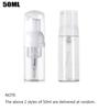 Hand Sanitizer Shampoo Shower Gel Soap Dispenser Clear Foaming Bottle Pump Container Liquid