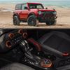 6 шт. для Ford Bronco, аксессуары 2021 2022 2023 2024, автомобильные внутренние ручки центральной консоли, декоративные накладки -оранжевый