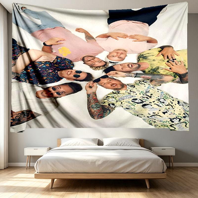Electric Callboy Print Tapestry - Portable Wall Decor Cloth, for Home, Dorm, Travel, Bedroom, Living Room - Ideal Birthday Housewarming Gift
