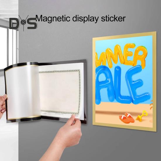 10 шт. A3/A4/A5/A6/8K магнитный держатель для знаков настенный самоклеящийся фоторамка для показа фотографий документ бумага постер произведение искусства картина держатель