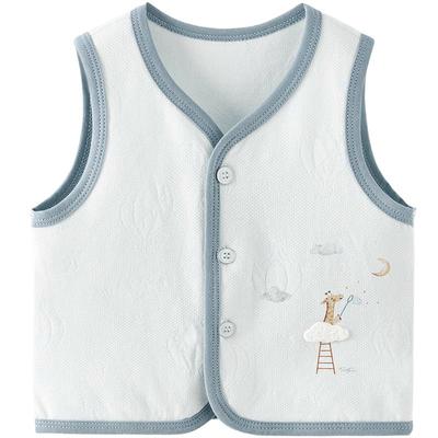Жилет с жаккардовой сеткой из чистого хлопка Tongtai Baby
