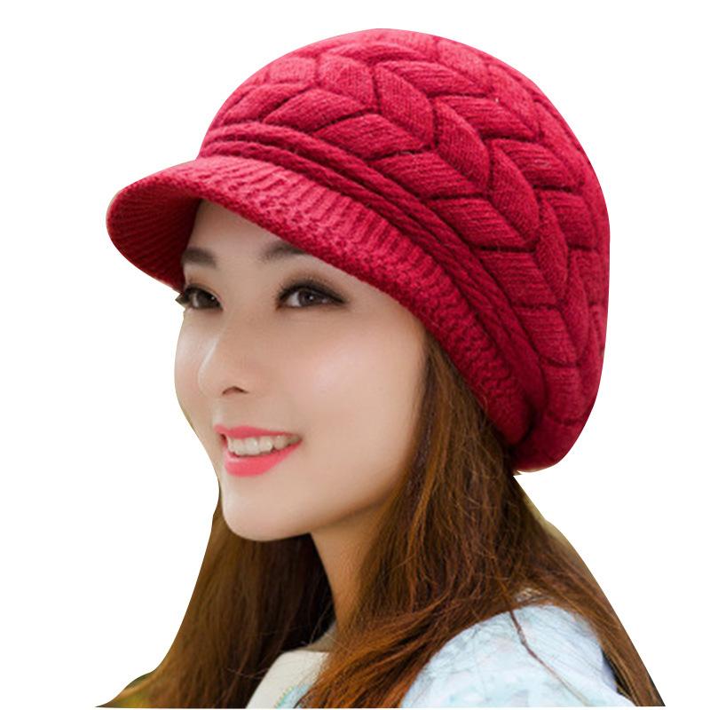 Winter Hats For Women Winter Beanies Knit Women's Hat Ladies Beanie Girls Skullies Caps Bonnet Femme Snapback Wool Warm Hat