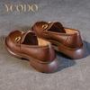 Лето-осенние удобные дышащие нескользящие лоферы из натуральной кожи для женщин и девочек-студентов