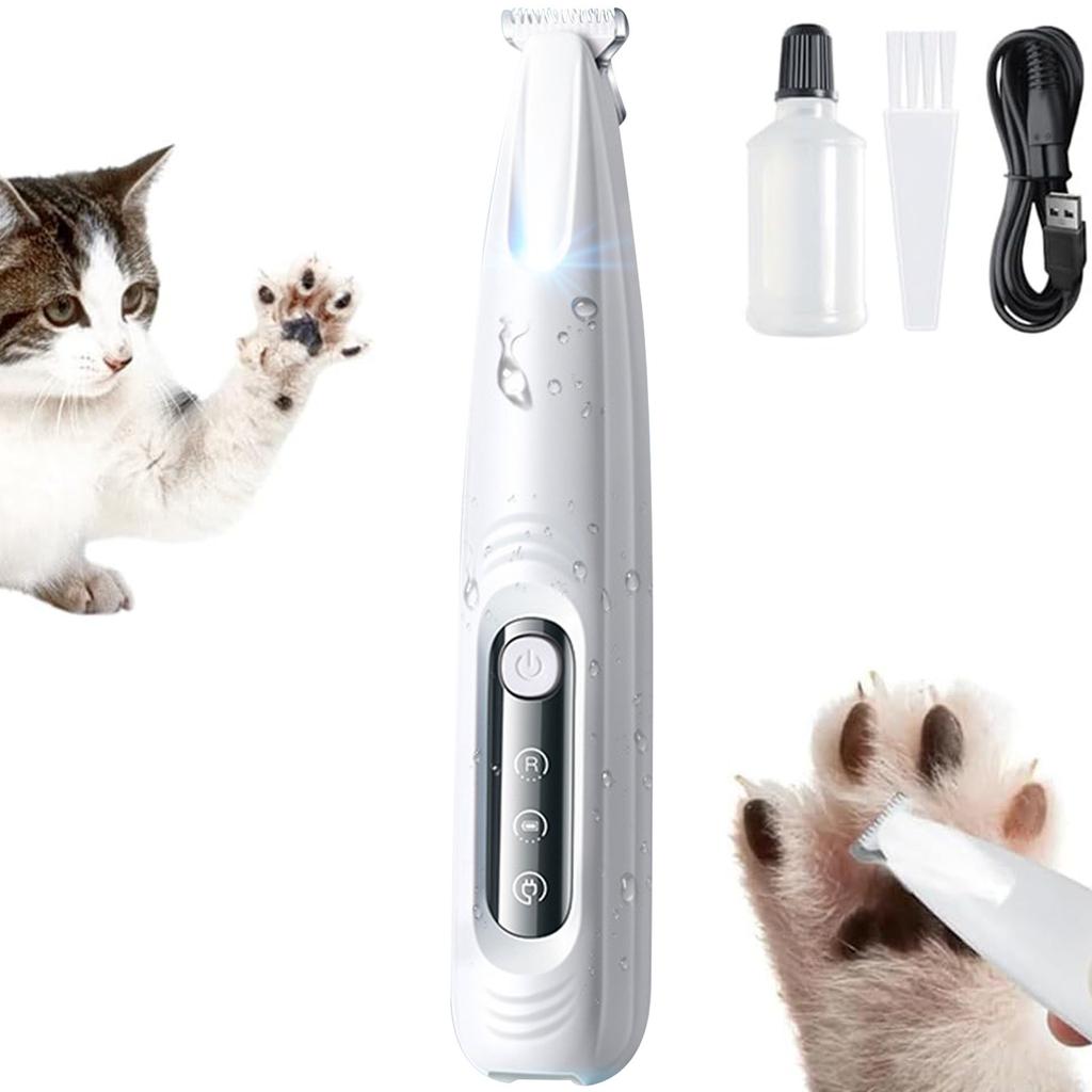 Модернизированный Pet Micro Precision, многофункциональный для шерсти домашних животных со светодиодной подсветкой, низкий уровень шума, водонепроницаемый, перезаряжаемый для домашних животных, уши, попа 5 мл