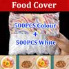 100-1000 шт. цветная одноразовая пленка для пищевых продуктов, пищевая пленка для хранения свежести, кухонная одноразовая крышка для миски, оптовая продажа