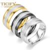 Новый продукт Кольца из титановой стали Европейская и американская мода Вегетарианские стержни Матовое двухцветное мужское кольцо