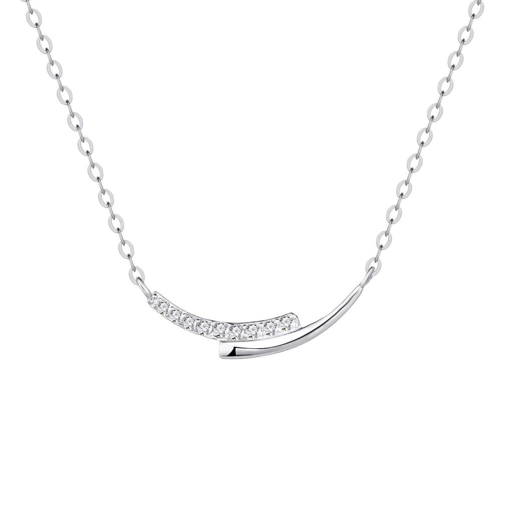Серебряное ожерелье S925 Smile, легкая роскошная нишевая цепочка с изображением смайла на ключице, универсальный темперамент, высококачественный подарок для девушки