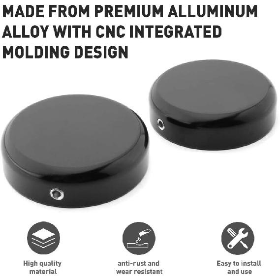 FSFY 1 комплект крышек гаек штока верхней вилки для Harley Davidson Street Bob Breakout V-ROD Dyna Softail Sportster XL 883 1200, черные