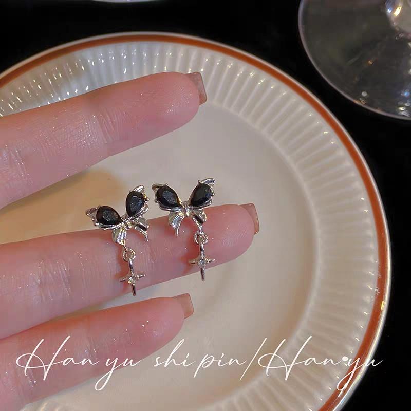 iF ME 3 пары/компл. серьги-гвоздики со звездами и бабочками, набор для женщин, серебряные серьги с кристаллами циркона, аксессуары, ювелирные изделия