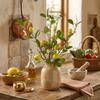 Green Leaves Lemon Fruit Branch with Flower Simulated Fruit Tree  Living Room Porch
