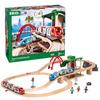 BRIO WORLD Travel Rail Set [42-Piece Set] for Ages 3+ (Electric Train, Wooden Train, Rail) 33512