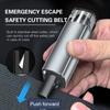 Аварийный молоток для безопасности автомобиля 2 в 1 с резаком для ремня Портативный оконный выключатель Головка автомобиля из вольфрамовой стали Аварийный инструмент для стеклянных окон автомобиля