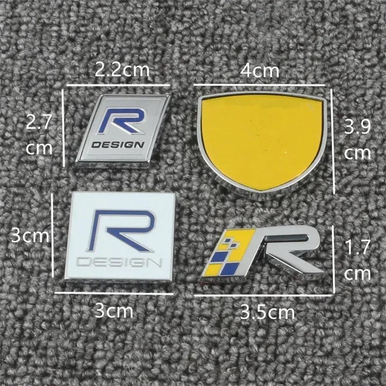3D Металлическая Черная Основа AWD R Design Наклейка-Эмблема на Задний Багажник Наклейки Для VOLVO S40 S70 S80 XC60 XC40 XC90 V40 V50 V90 S90