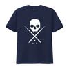 Sullen Unisexs Standard Issue Hip Hop Skull Print T Shirt Adult Fashion Vintage Washed Versatile Comfortable Breathable Streetwear