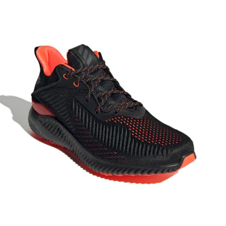 Adidas Alphabounce Ek Удобные Универсальные Сетчатые Нескользящие Прочные Низкие Повседневные Кроссовки для Бега Мужские Кроссовки Черный Оранжевый GW2267