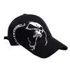 WHITE FANG Hat Cap Black Skull Skeleton Stylish Cool Casual CA189 Men's (01 Black)