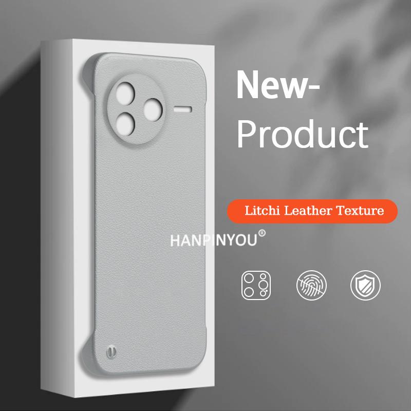 Роскошный чехол из кожи личи для Xiaomi Redmi K80 K70 K60 K50 K40 Pro Ultra Gaming K70E, ультратонкий безрамный матовый жесткий чехол для ПК с защитой от отпечатков пальцев