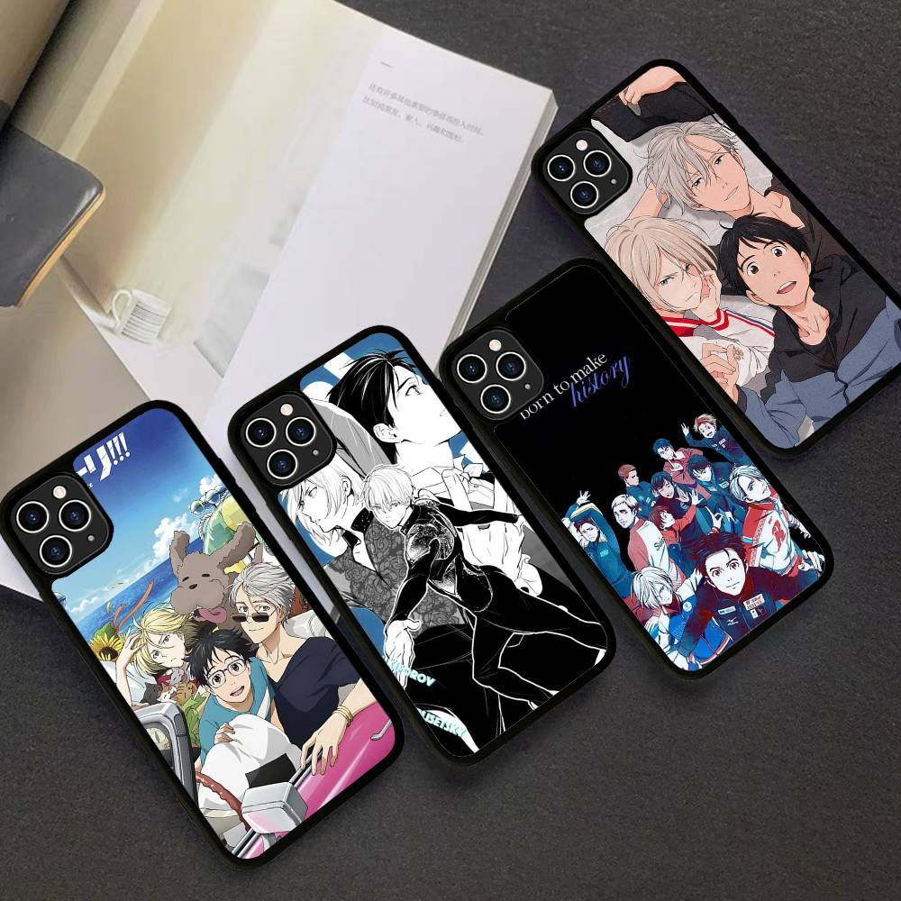 Спортивное аниме YURI ON ICE BL Для IPhone 17 16 15 14 13 Pro 12 11 Pro Max Жесткие чехлы для телефона из ПК+ТПУ Задняя крышка