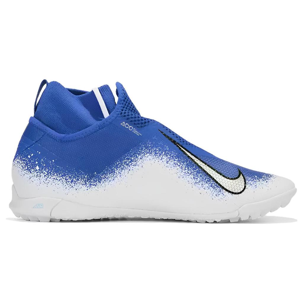 Nike React Phantom Vision Pro DF TF Racer Blue Men Sneakers Chrome White AO3277-410