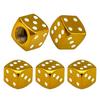 WALWAL Metal Tire Valve Cap, 5 PCS Dice Aluminum Stem Cover, Universal Fit for