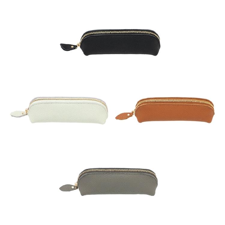 Пенал кожаная косметичка для работы маленькая сумка для ручек на молнии коробка для хранения взрослых настольный органайзер ручки
