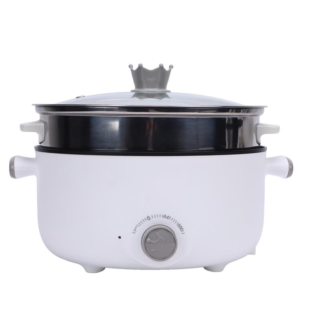 Electric Pot 3.6L Large Capacity 3 Layer Anti Scald Anti Stick Multifunctional Electric Cooker with
