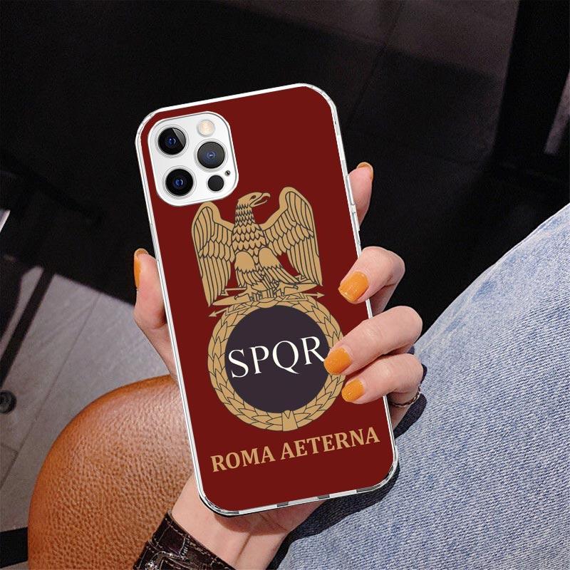 SPQR Roman Imperial Legionv Phone Case For iPhone 17 Air 16 Pro Max 16E 15 + 14 Plus 11 12 13 Mini 7 8 SE Gift Print Cover Funda