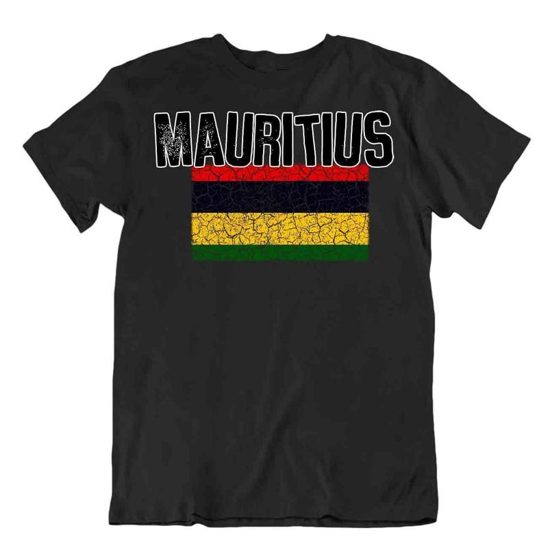 Flag T Shirt Mauritius Fashion Country Souvenir Gift Tee Pride logo